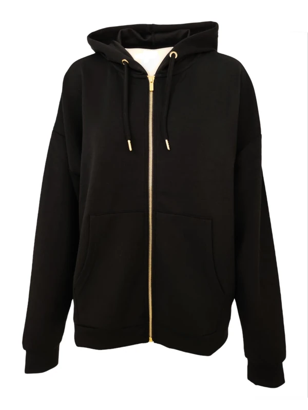 Q SPORTSWEAR Tiamo Hooded Sweatshirt Black 44 - Image 1
