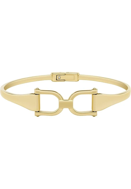 Fossil Women's bangle Heritage D-Link stainless steel gold-tone, JF04524710