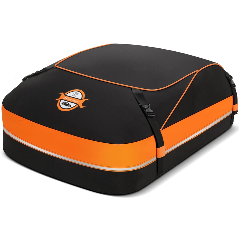 Sailnovo Car Roof Box, Roof Luggage Bag, 15 Cubic Feet, Foldable, Waterproof, Includes Non-Slip Mat and Storage Bag - Image 1