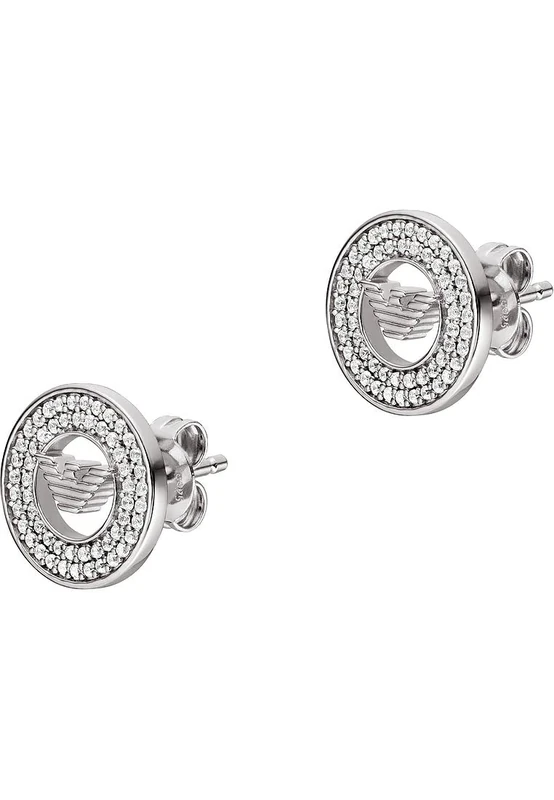 Emporio Armani women's sterling silver stud earrings, EG3587040