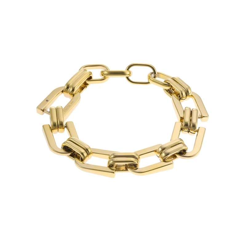 Fossil Women's link bracelet Heritage DLink stainless steel gold color, JF04573710