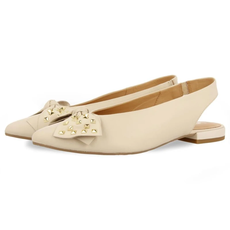 GIOSEPPO KALLMET, Women's Ballet Flat, Off-White, 40 EU, Ivory White, 8 UK