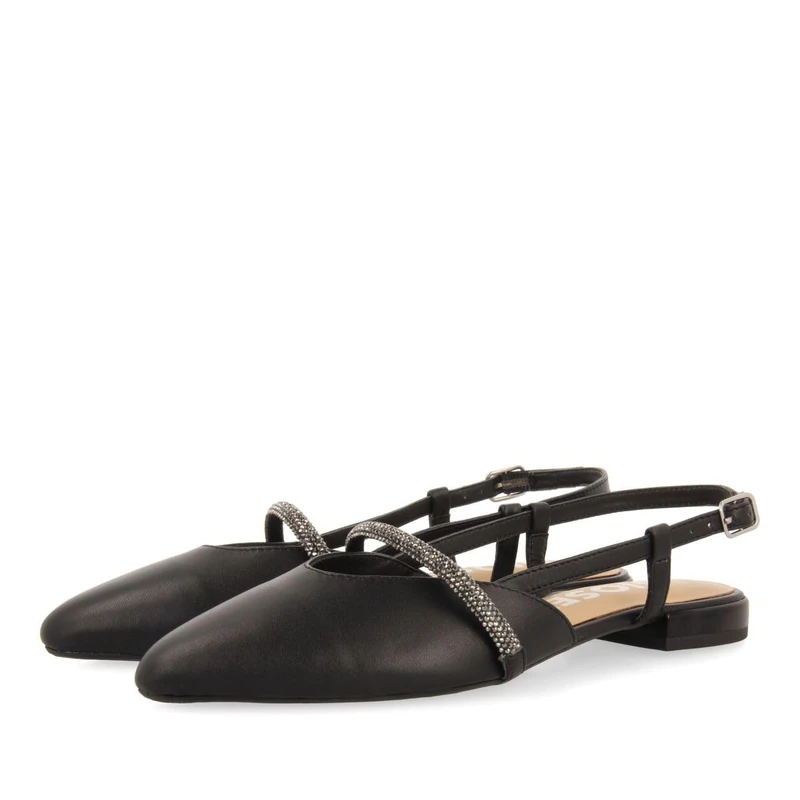 GIOSEPPO GODRANO, Women's Ballet Flat, Black, 38 EU, Black/White, 6 UK