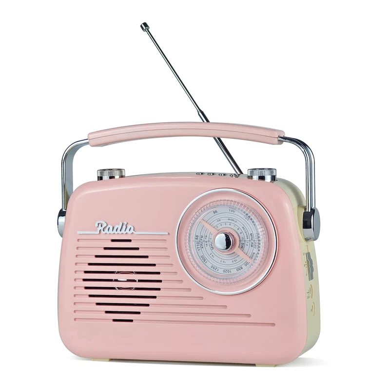 Portable Radio AM FM Short Wave Vintage Radio, Great Receiver Bluetooth Speaker Plug in Wall, Support USB Drive/TF Card, Good Sound for Family or Friends for Home/Outdoor