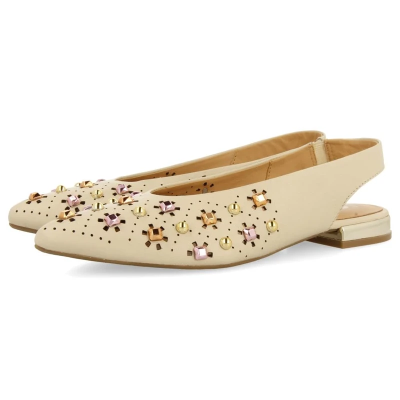 GIOSEPPO Ladies DakovoPlat Ballet, Ivory, 2 UK