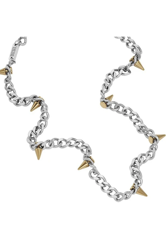 Diesel Men's 2 tone Stainless Steel with lobster clasp closure Chain necklace