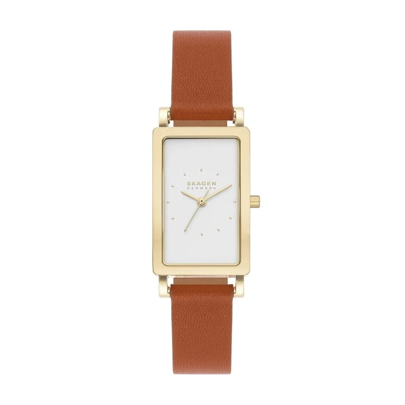 Skagen Hagen Watch for Women, Quartz Three Hand Movement with Stainless Steel or Leather Strap