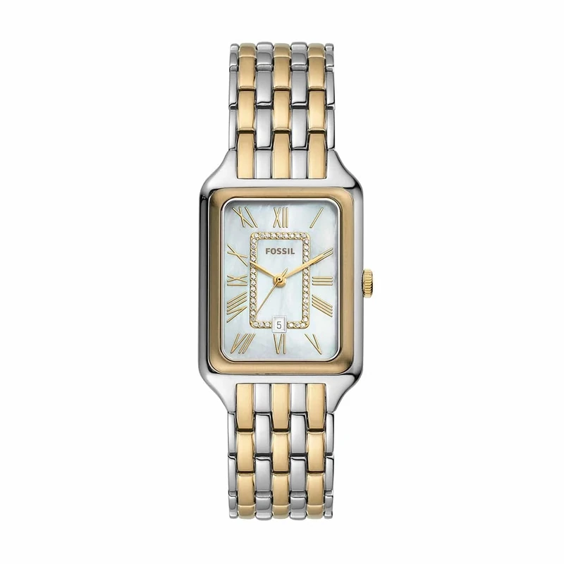 Fossil Raquel Watch for Women, Quartz three hand movement with Stainless steel Strap