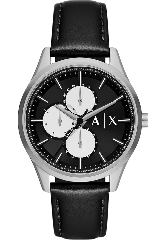 Armani Exchange Men's Watch Quartz/Multi Movement 42mm case Size with a Leather Strap AX1872