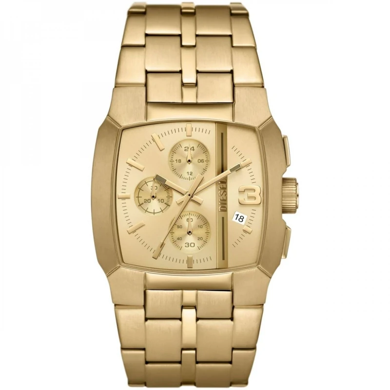 Diesel Men's Cliffhanger Chronograph, Black Lacquer and Stainless Steel Watch, DZ4646