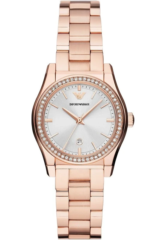 Emporio Armani Men Analog Quartz Watch with Stainless Steel Strap AR11558