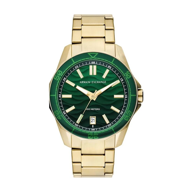 Armani Exchange Watch for Men, Quartz Movement and 44mm Case Size with Stainless Steel, Leather or Silicone Strap