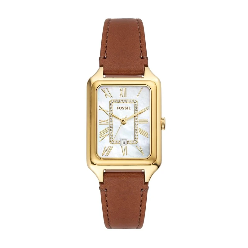 Fossil Raquel Watch for Women, Quartz movement with Stainless steel or leather Strap