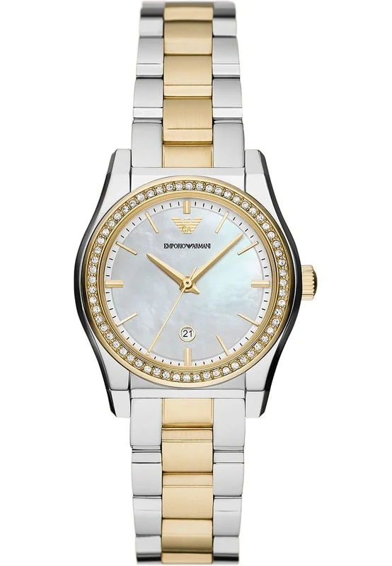 Emporio Armani Women Analog Quartz Watch with Stainless Steel Strap AR11559