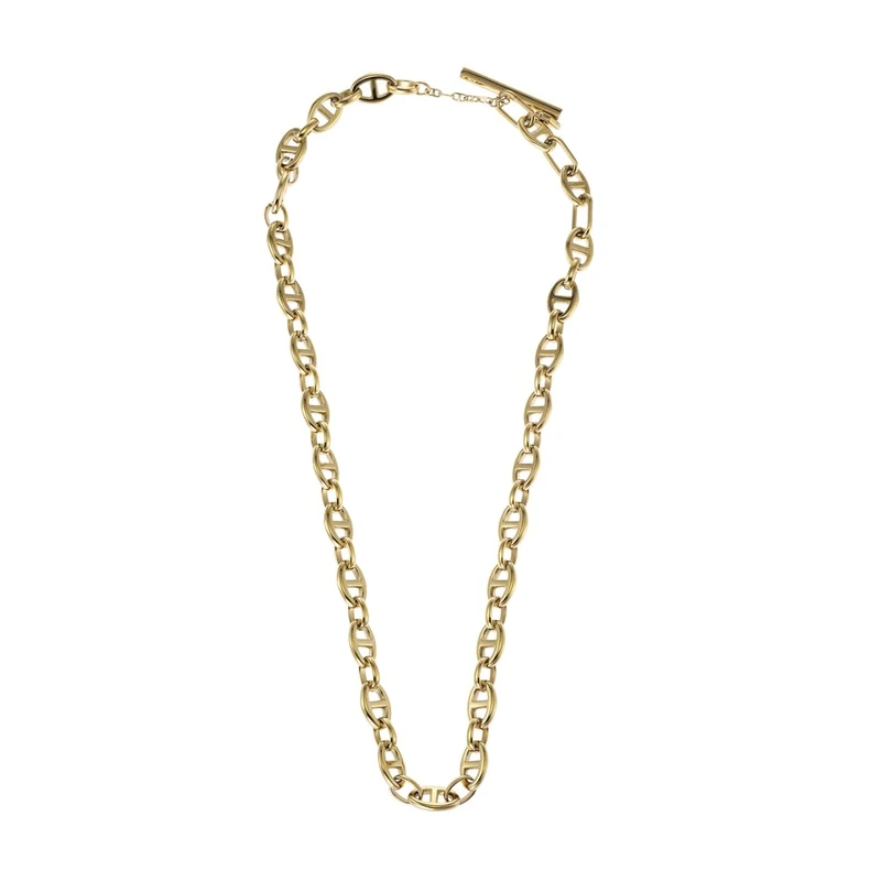 Fossil Women's Bracelet, Heritage D-Link Gold-Tone, Anchor Chain Necklace