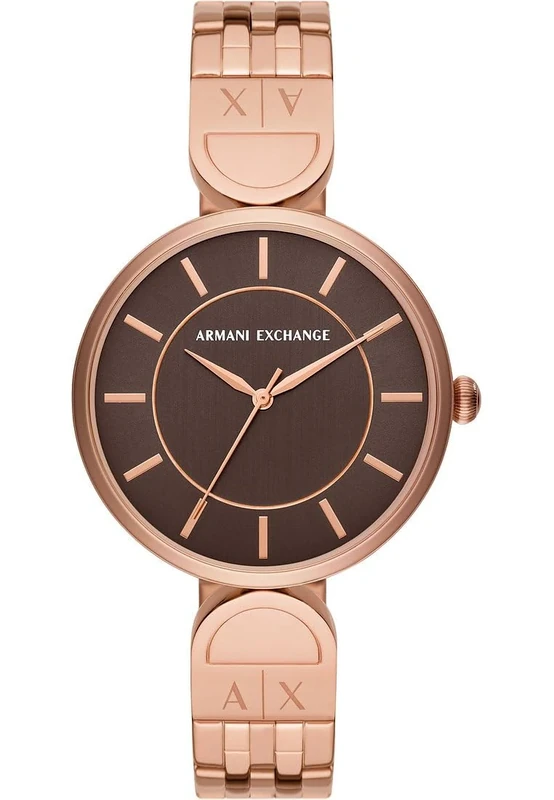 Armani Exchange Watch for Women, Quartz Three Hand Movement and 38 mm Case Size with Stainless Steel Strap