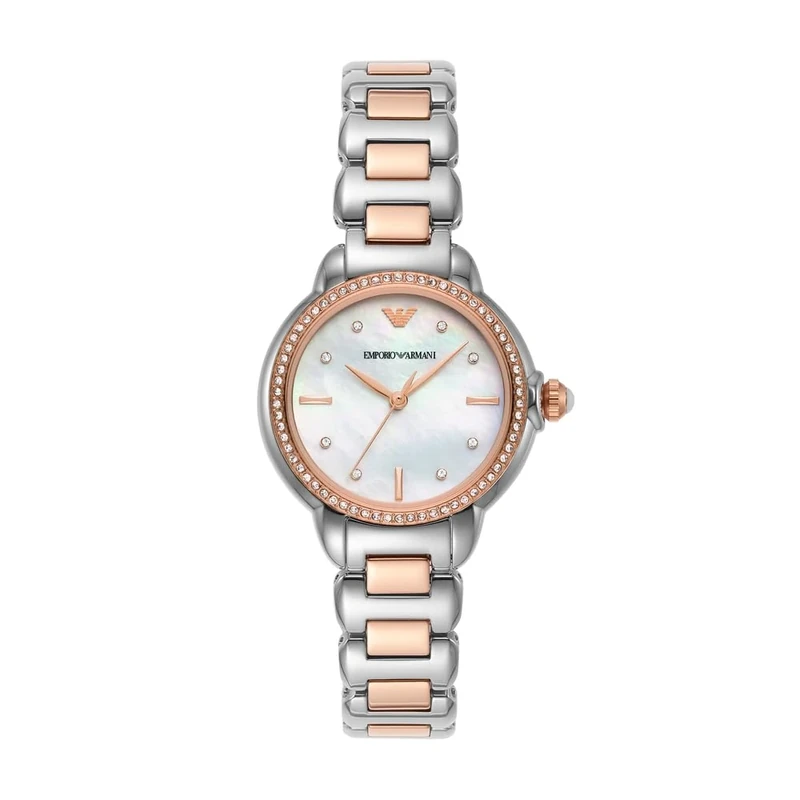 Emporio Armani Men Analog Quartz Watch with Stainless Steel Strap AR11569