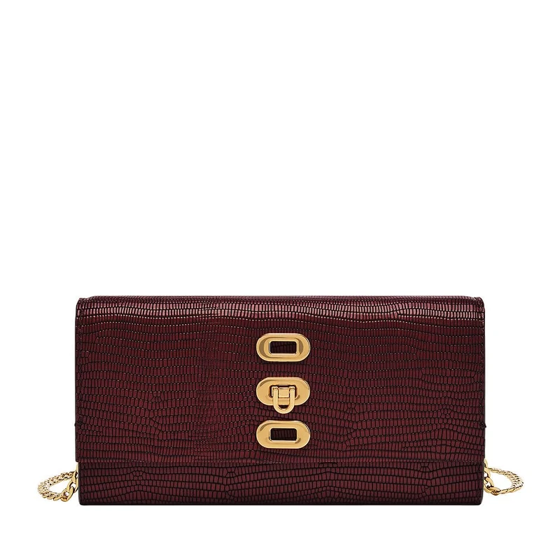 Fossil Women's Penrose Wallet on String, Red, red, Large - Image 1