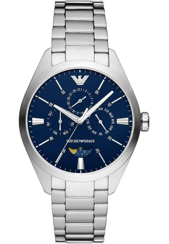Emporio Armani Men's Watch Quartz Movement 43mm case Size with a Stainless Steel Bracelet AR11553