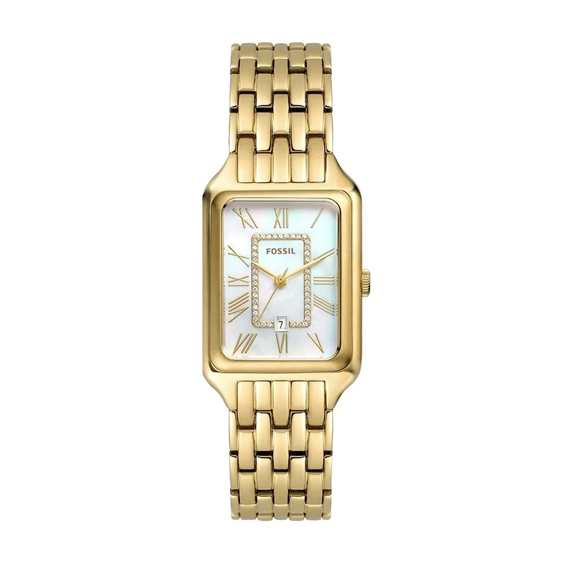 Fossil Raquel Watch for Women, Quartz three hand movement with Stainless steel Strap