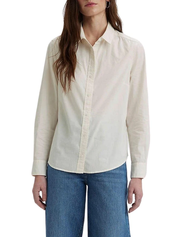 Levi's New Classic Fit BW Shirt Neutrals, White Alyssum, Large