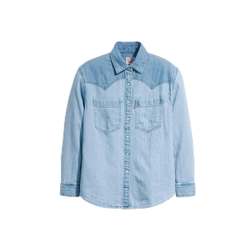 Levi's Teodora Western Shirt Dark Indigo Worn in, Done and Dusted 2, S
