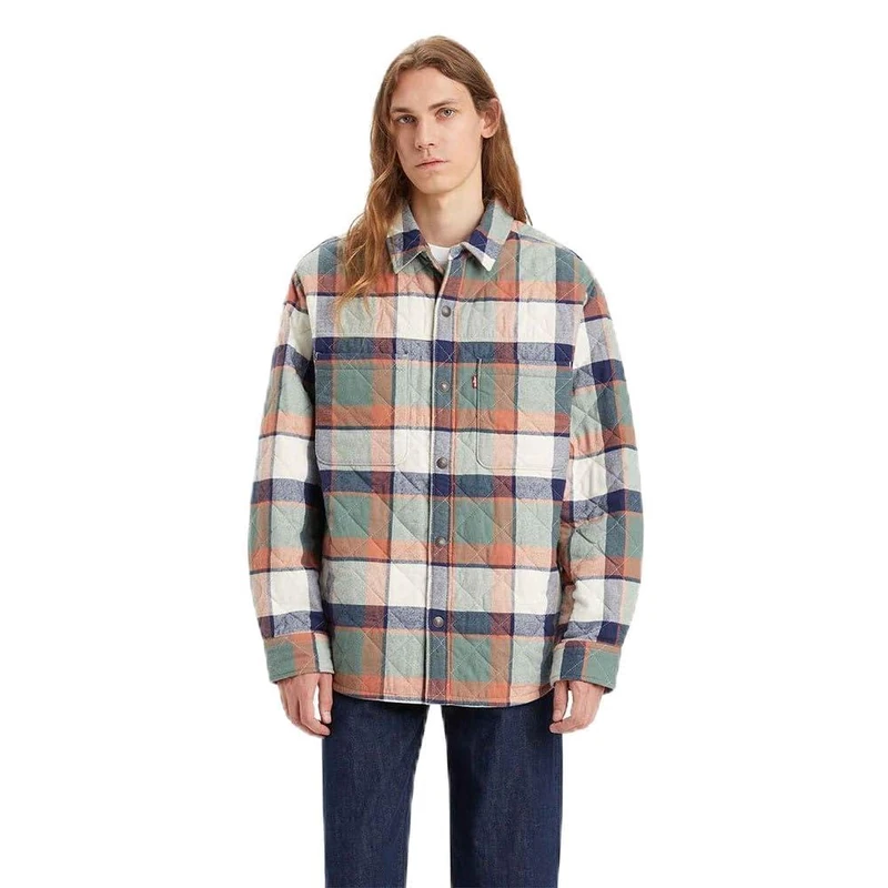 Levi's INGLESIDE OVERSHIRT MULTI-COLOR, CHANDLER PLAID COPPE, M