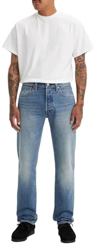 Levi's Men's 501 Original Fit Jeans, Chewing Gum, 36W / 34L - Image 1