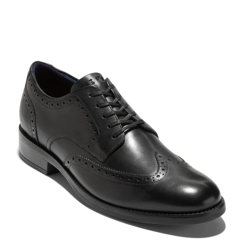 Cole Haan Men's Original Grand Shortwing Oxford, Black/Ivory, 8.5 UK
