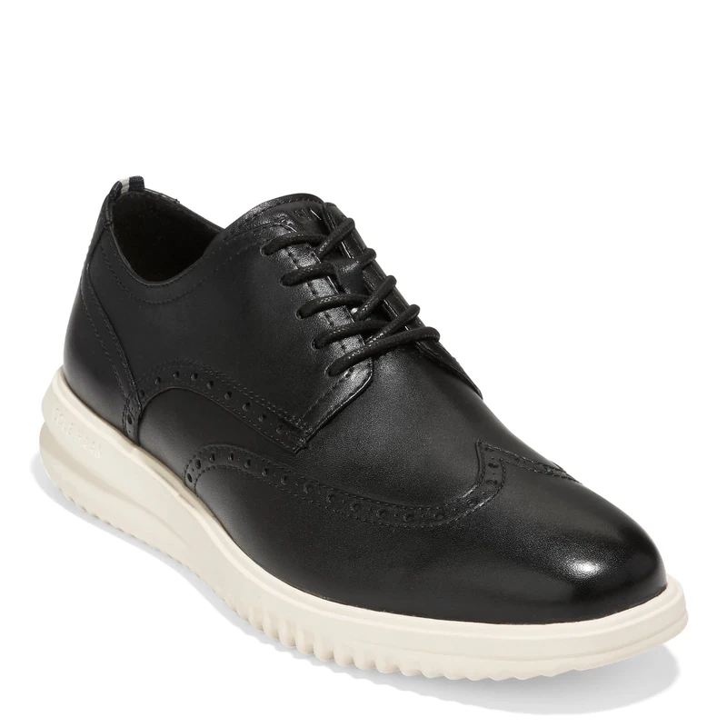 Cole Haan Men's Original Grand Shortwing Oxford, Black/Ivory, 6 UK