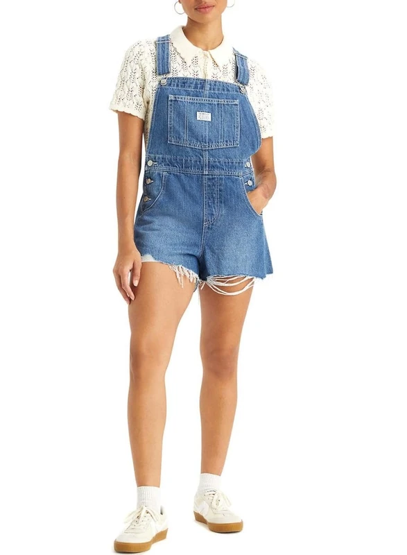 Levi's Vintage Shortall MED Indigo - Worn In, Mend Me Not, L - Image 1