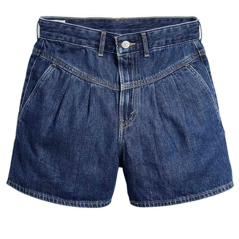 LEVIS Featherweight MOM Short MED Indigo - Worn in, Paper Map, 26 - Image 1