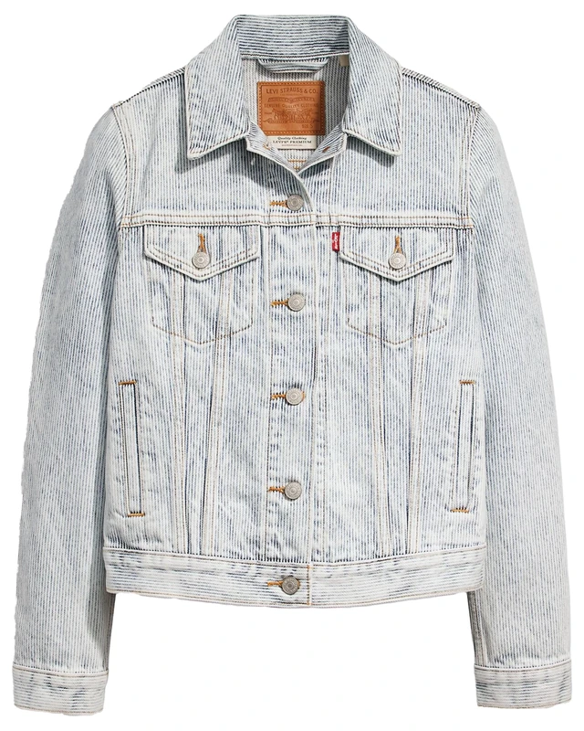 Levi's Original Trucker Med Indigo, Worn In, MINI RAIL STRIPE TRU, XS