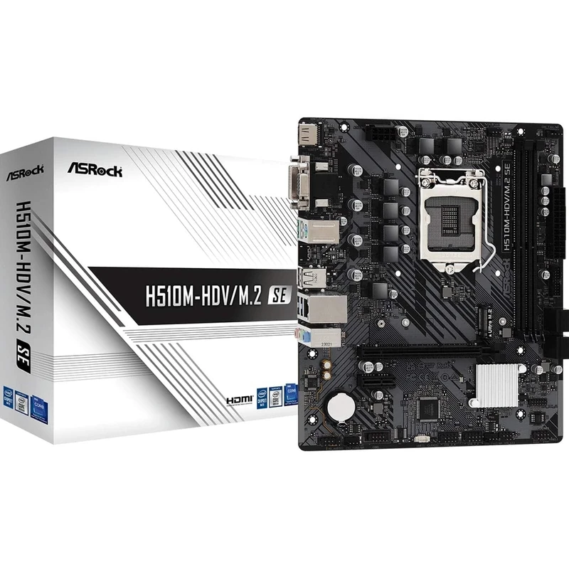 Carte Mère ASRock H510M-HDV/M.2 SE (Intel LGA 1200) Micro ATX