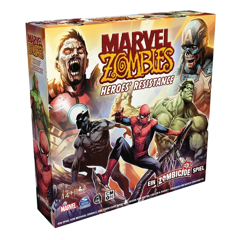 CMON, Marvel Zombies: Heroes' Resistance - A Zombicide Game, Connoisseur Game, Dungeon Crawler, 1-4 Players, Ages 14+, 60 Minutes, German