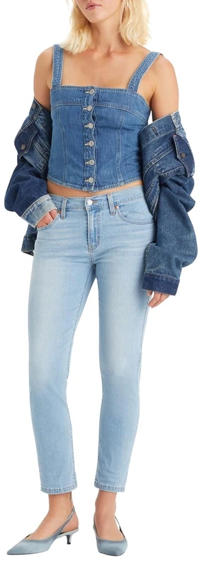 Levi's Women's Mid Rise Boyfriend 314 Shaping Straight Neutrals, Cool Friends from College, 25W / 30L