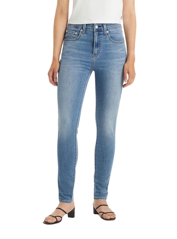 Levi's Women's 721 High Rise Skinny Med Indigo-Worn in, Cool It Now You, 28W x 32L