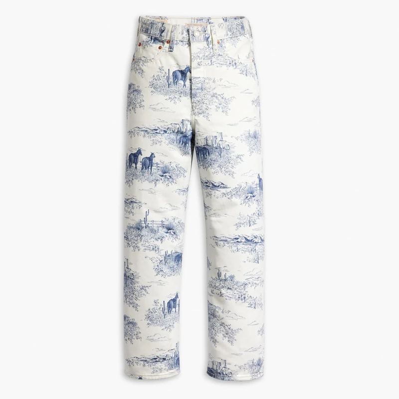 Levi's Women's Ribcage Straight Ankle, Western Toille, 29W / 27L