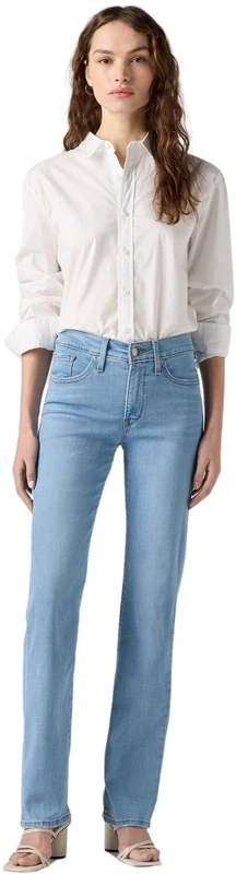 Levi's Women's 314 Shaping Straight Jeans, Lapis Sense, 33W / 32L