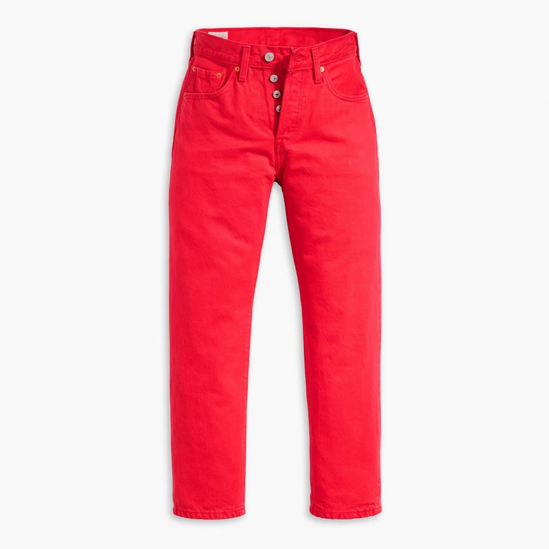Levi's Women's 501 Crop Jeans, Script Red 501, 23W / 26L - Image 1