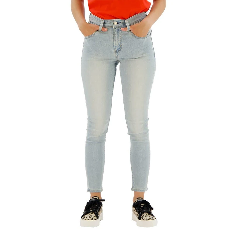 Levi's Women's 721 High Rise Skinny Med Indigo-Worn in, Cool It Now You, 26W x 30L