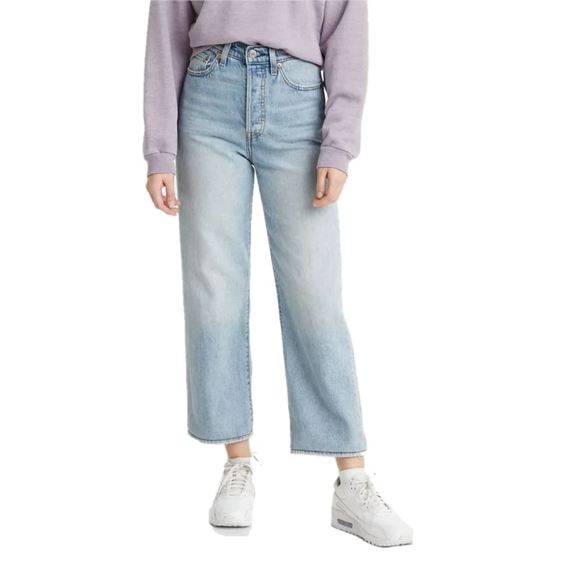 Levi's Women's Ribcage Straight Ankle, Middle Road, 34W / 29L