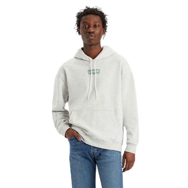 Levi's Relaxed Graphic PO Greys, Bw Hoodie Light Grey, XL