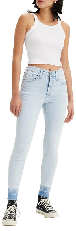 Levi's Women's 721 HIGH Rise Skinny Blacks, Shining Brighter, 30W x 32L