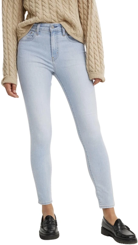 Levi's Women's 721 High Rise Skinny Med Indigo-Worn in, Cool It Now You, 24W x 28L