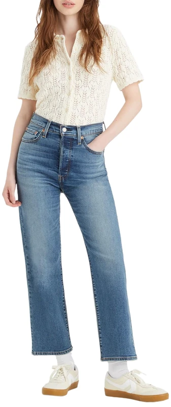 Levi's Women's Ribcage Straight Ankle Jeans - 28W/29L - Image 1