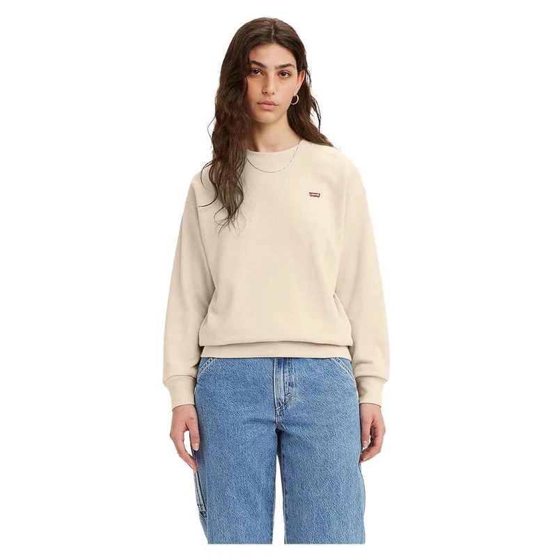 LEVIS Women's STANDARD CREW NEUTRALS STANDARD CREW NEUTRALS, PEARLED IVORY,