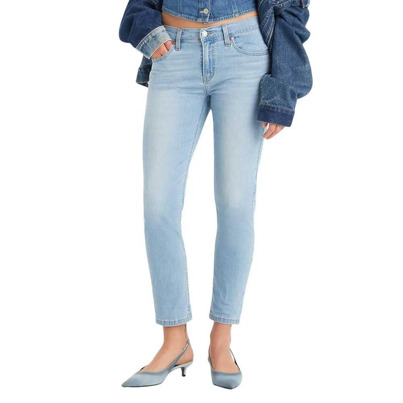 Levi's Women's Mid Rise Boyfriend Jeans, Cool Friends from College, 27 W/27 L