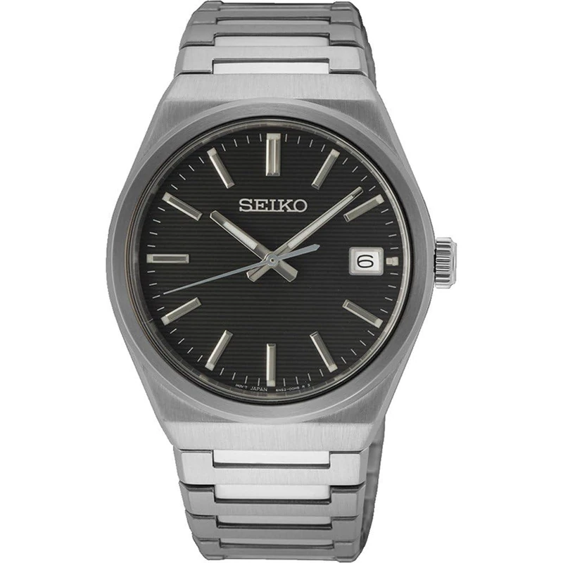 Seiko Men's Analogue Quartz Watch with Stainless Steel Strap SUR557P1, Silver, Bracelet