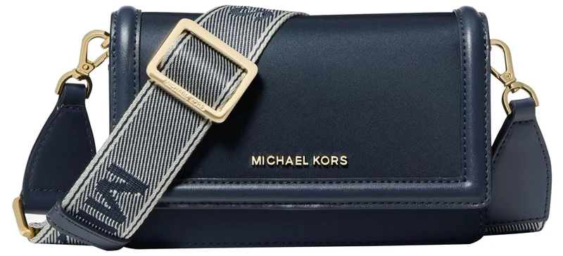 Michael Kors Jet Set Small Smartphone Crossbody Bag Navy - Image 1